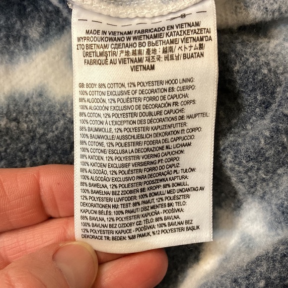 Vans reverse appliqué tie dye hooded sweatshirt size medium/large men EUC - Picture 9 of 11